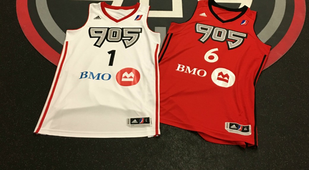 The Raptors 905 jerseys are … here 
